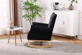 Modern Rocking Chair, Upholstered Accent Chair For Nursery, Small Contemporary Rocke - Furniture Home Direct