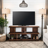 Sausalito - TV Stand Console For TVs Up To 70" - Whiskey - Furniture Home Direct