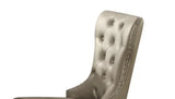 Kacela - Synthetic Leather Side Chair (Set of 2) - Champagne - Furniture Home Direct