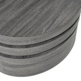 Coffee Table Nesting Set with Oval Design Matte Black - Furniture Home Direct