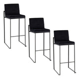 Fuji - Contemporary High Back Barstool Elegant Design - Furniture Home Direct