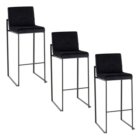 Fuji - Contemporary High Back Barstool Elegant Design - Furniture Home Direct