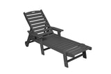 Outdoor Oversized Chaise Lounge Chair - Black - Furniture Home Direct