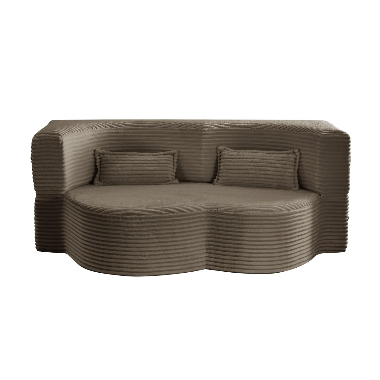 Floor Convertible Sleeper Sofa Bed With 2 Pillows - Furniture Home Direct