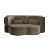 Floor Convertible Sleeper Sofa Bed With 2 Pillows - Furniture Home Direct