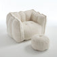 Soft Chenille Bean Bag Chair With High Resilient Foam - Furniture Home Direct