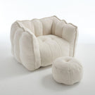 Soft Chenille Bean Bag Chair With High Resilient Foam - Furniture Home Direct