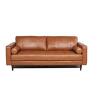 Mid-Century Tufted, Leather Sofa - Furniture Home Direct