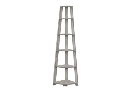 Bookshelf, Bookcase, Etagere, Corner, 5 Tier, For Office, Contemporary & Modern - Furniture Home Direct