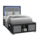 Emilia - Bed With Storage And LED Lighting - Furniture Home Direct