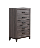 Queen Bedroom Set With Bed Dresser Nightstand Casual Gray - Furniture Home Direct