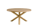 Kasem - Round Dining Table - Oak - Furniture Home Direct