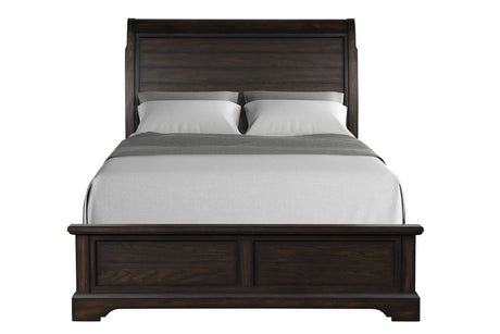 Crafted Sleigh Bed - Furniture Home Direct