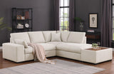 Joshua - 100" Sectional Sofa with Right Facing Chaise and Console Ottoman - Furniture Home Direct