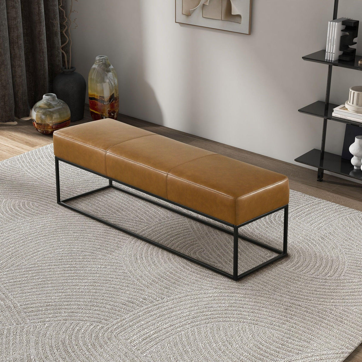 Odessa - Bench - Tan - Furniture Home Direct