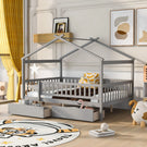 House Bed With 2 Drawers - Furniture Home Direct