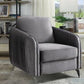 Hathaway - Velvet Modern Chic Accent Armchair - Furniture Home Direct
