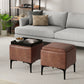 Natasha - Multifunctional Storage Ottoman With Tray - Furniture Home Direct