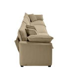 Modern Corduroy Sofa and Loveseat - Tan - Furniture Home Direct