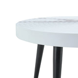 Elegant White Marble Round Coffee Table - Furniture Home Direct