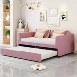 Upholstered Daybed With Ergonomic Design Backrest - Furniture Home Direct