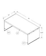 Coffee Table Rectangular For Living Room Clear Tempered Glass - Furniture Home Direct