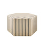 Accent Ottoman Printed Stripe - Furniture Home Direct