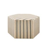 Accent Ottoman Printed Stripe - Furniture Home Direct