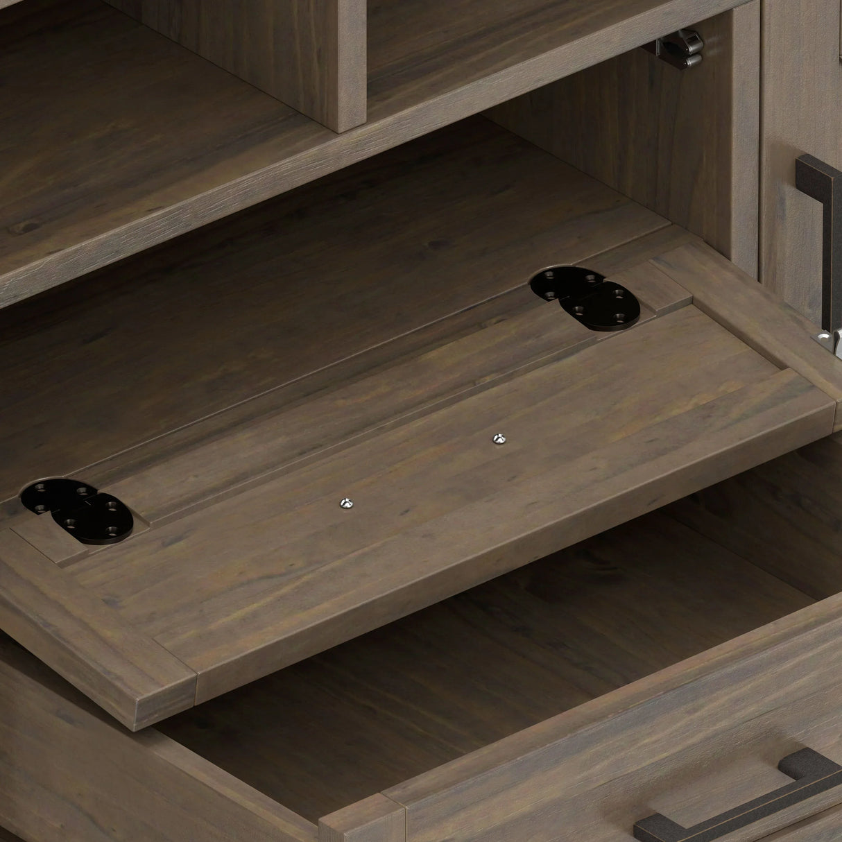 Ela - TV Media Stand - Smoky Brown - Furniture Home Direct