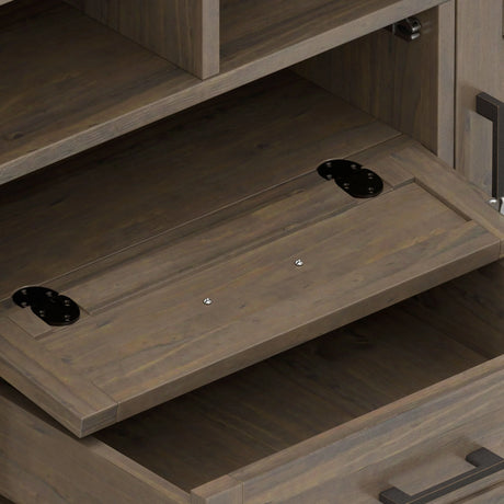 Ela - TV Media Stand - Smoky Brown - Furniture Home Direct
