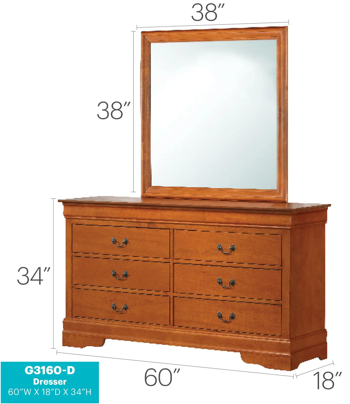 Elegant Traditional Storage Dresser - Furniture Home Direct