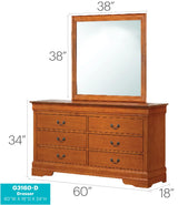 Elegant Traditional Storage Dresser - Furniture Home Direct