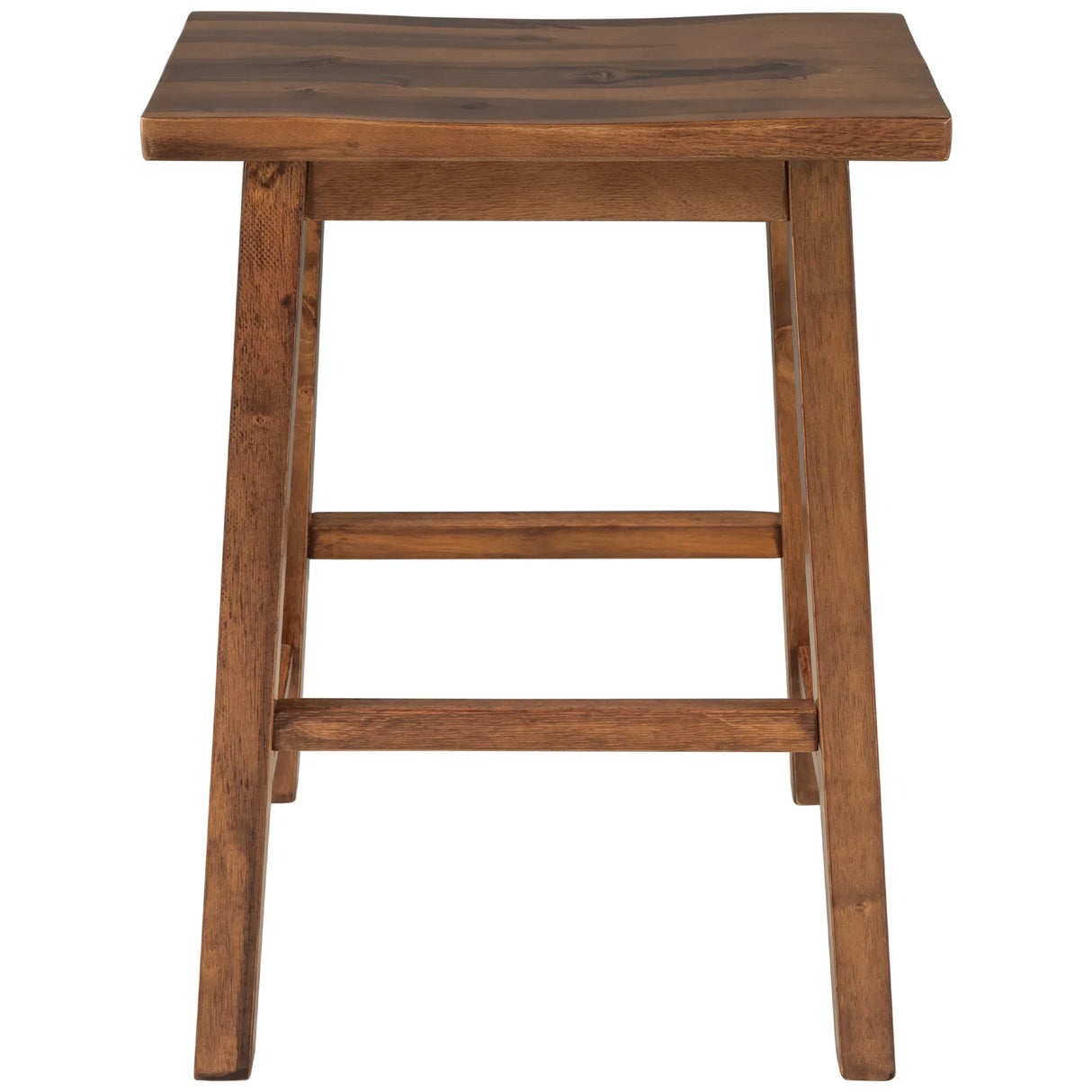 Kitchen Island Set With Stools 45 Inch Top Walnut Off White - Furniture Home Direct