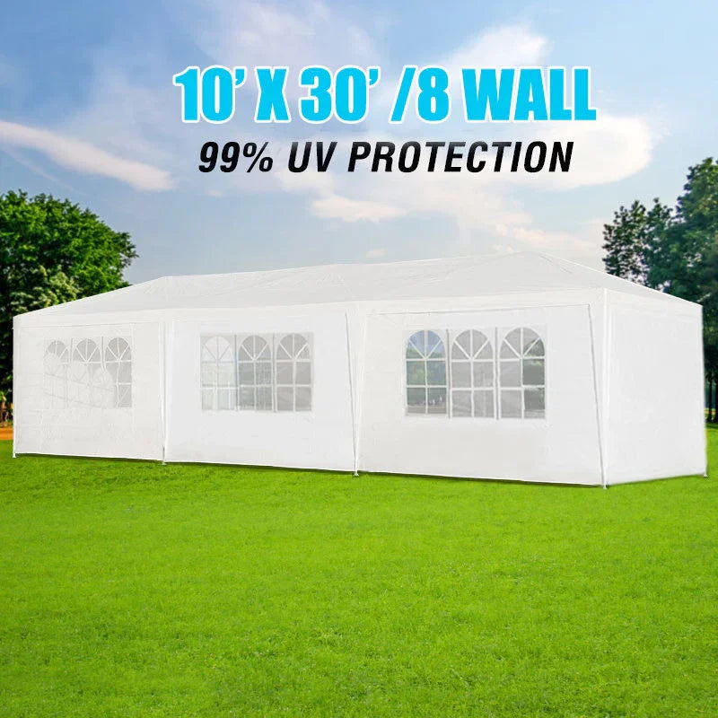 10X30' Wedding Party Canopy Tent Outdoor Gazebo With Removable Sidewalls - Furniture Home Direct