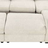 121.3" Modular Sleeper Sectional - Beige - Furniture Home Direct