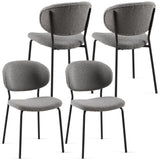 Boucle Dining Chairs, Dining Chairs With Metal Legs For Dining Room, Kitchen, Living Room - Furniture Home Direct