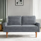 Loveseat Sofa, European Style With Sleek Design, Modern & Vintage Flair, Upholstered 2 Seater Couch - Furniture Home Direct
