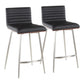 Mason - Contemporary Swivel Counter Stool (Set of 2) - Furniture Home Direct