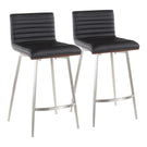 Mason - Contemporary Swivel Counter Stool (Set of 2) - Furniture Home Direct