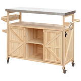 K&K Outdoor Kitchen Island & Storage Cabinet - Furniture Home Direct