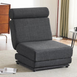 Foldable Single Chair Sofa Bed With Pillow, Easy To Store, Breathable And Wearable Linen - Furniture Home Direct