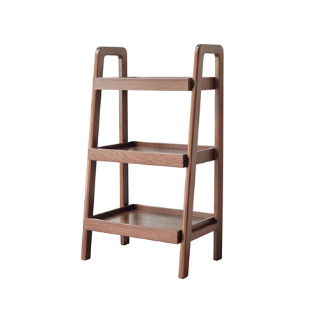 Premium Storage Organizer, 3-Tier Beech Shoe Rack For Entryway, Living Room - Walnut - Furniture Home Direct