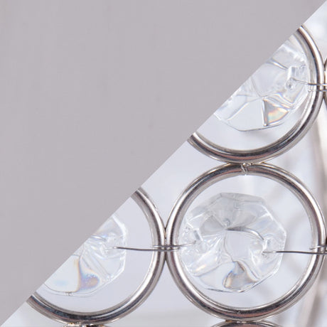 Ashland - Contemporary Table Lamp Round Clear Crystal Beads (Set of 2) - Polished Nickel - Furniture Home Direct
