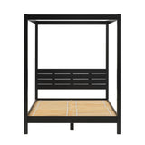 Canopy Bed Frame Modern Minimalist Boho - Furniture Home Direct