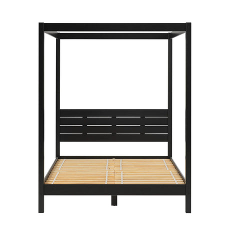 Canopy Bed Frame Modern Minimalist Boho - Furniture Home Direct