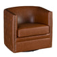 Swivel Chair With Tufted Barrel Design And Nailhead Accents - Furniture Home Direct