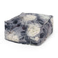 Hazel - Large Square Pouf With Flower Print - Furniture Home Direct