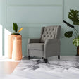 Brand New Recliner Sofa Cozy Soft Living Room Sofa Chair - Light Gray - Furniture Home Direct