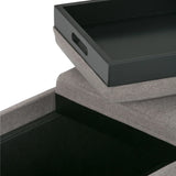 Avalon - Upholstered Storage Ottoman - Furniture Home Direct