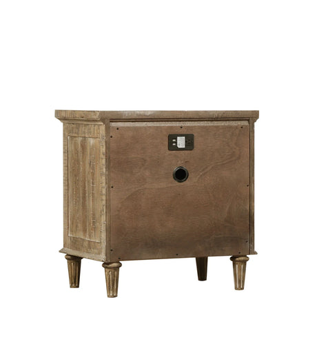 Ludin - 2 Drawer Nightstand - Taupe - Furniture Home Direct